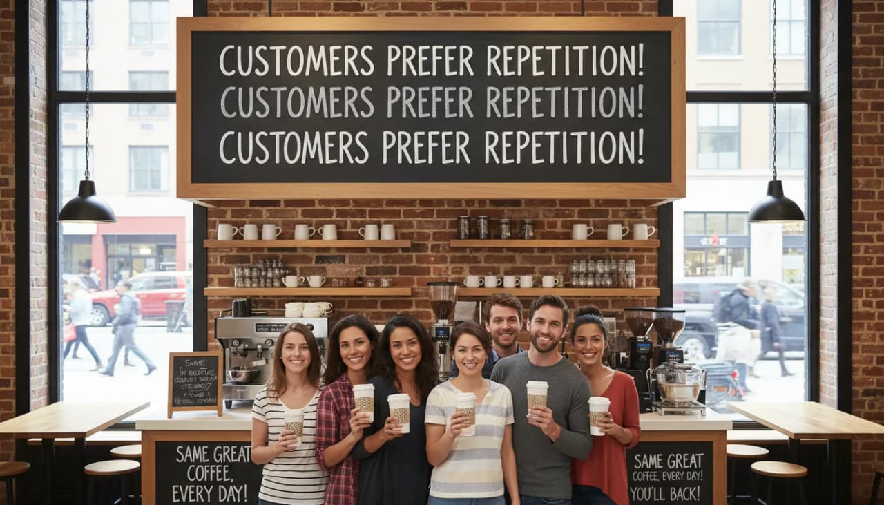 Customers Prefer Repetition! Cover